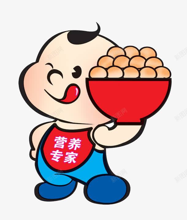 营养专家png免抠素材_新图网 https://ixintu.com PNG图片 卡通 碗 豆子