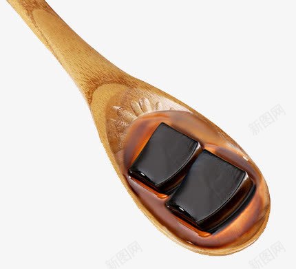 勺子里的龟苓膏png免抠素材_新图网 https://ixintu.com 产品实物 勺子 布丁 龟苓膏