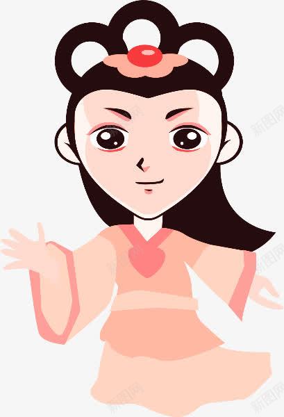 卡通古代美女png免抠素材_新图网 https://ixintu.com 人物 卡通人物 古代人 女孩 插画 美女