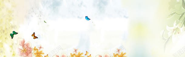简约手绘清新蝶恋花海报背景jpg设计背景_新图网 https://ixintu.com 天猫背景 广告背景 海报背景 淘宝背景 清新背景 花卉背景 花朵 花朵背景 蝴蝶 鲜花背景