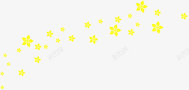 黄色卡通婚礼花纹png免抠素材_新图网 https://ixintu.com 卡通 婚礼 花纹 黄色