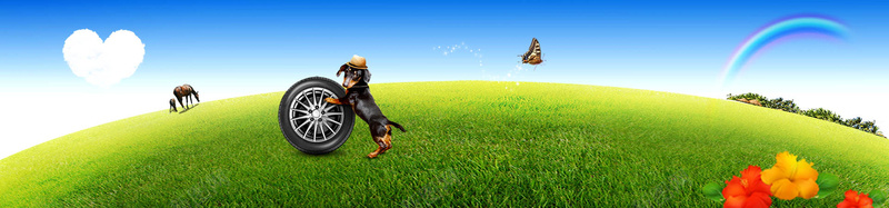 春草地天空树木背景psd设计背景_新图网 https://ixintu.com banner 云朵 天空 帽子 彩虹 心形 春 树木 海报 狗 绿色 背景 花朵 草地 蝴蝶 轮胎