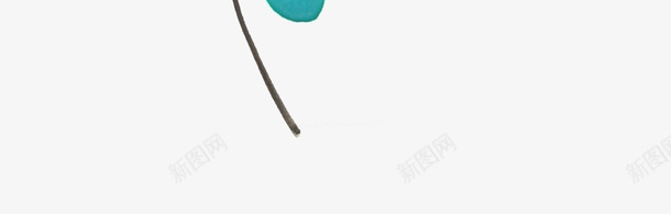 花卉水彩画png免抠素材_新图网 https://ixintu.com 唯美 植物 水彩插画 清幽 湛蓝 花朵