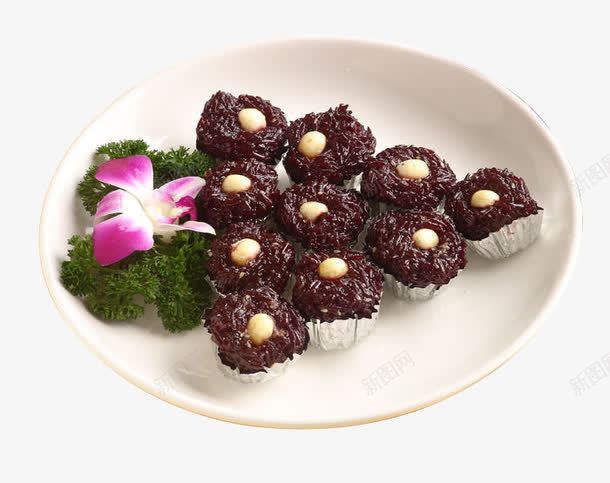 黑米糕png免抠素材_新图网 https://ixintu.com 产品实物 糕点 美食 菜肴