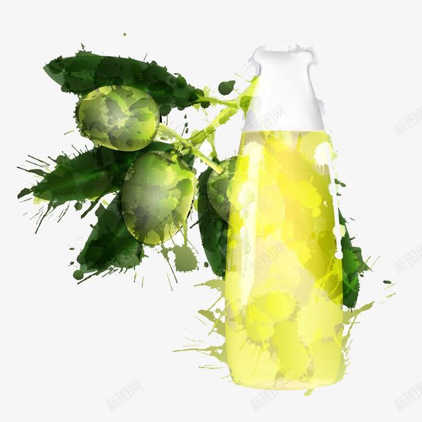 手绘青梅酒png免抠素材_新图网 https://ixintu.com PNG 手绘 瓶子 青梅