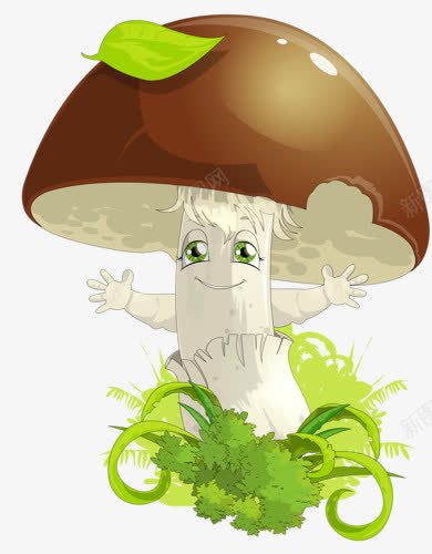 卡通蘑菇png免抠素材_新图网 https://ixintu.com 可爱香菇 毒蘑菇 蘑菇 野生菌 香菇