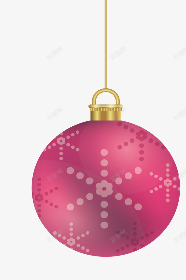 粉色圣诞球矢量图ai免抠素材_新图网 https://ixintu.com merryChristmas 圣诞快乐 圣诞球 圣诞节 矢量png 粉色圣诞球 矢量图