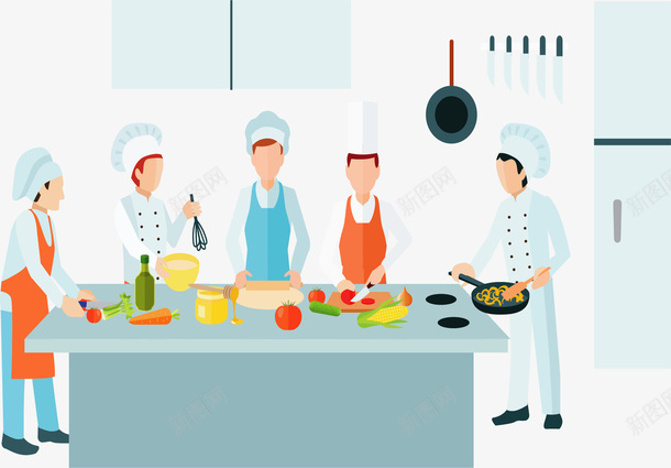 美食烹饪厨师大厨矢量图ai免抠素材_新图网 https://ixintu.com 厨师 厨师烹饪 烹饪课程 矢量png 美食烹饪 美食节目 矢量图