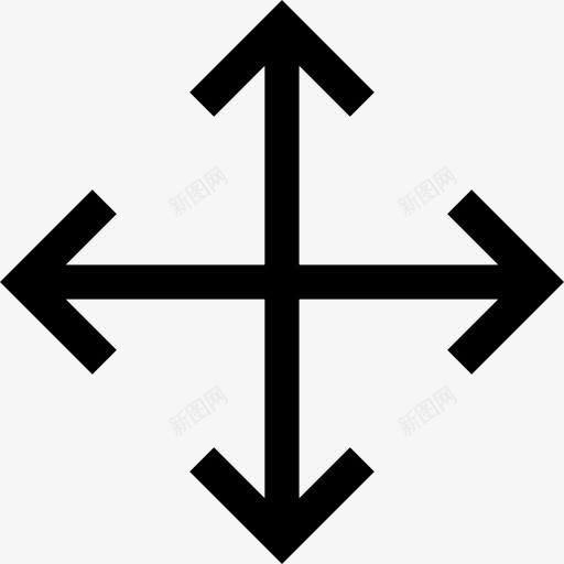 十字路口图标png_新图网 https://ixintu.com 十字路口 多媒体选项 定位 方向 箭头