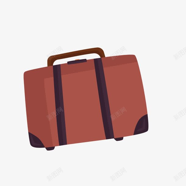 旅游行李箱png免抠素材_新图网 https://ixintu.com 卡通箱子 密码箱 旅游箱子 红色 背景装饰 行李箱