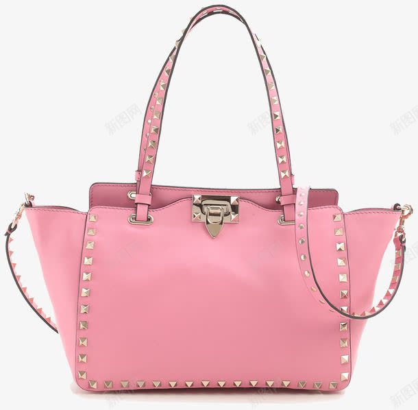 瓦伦蒂诺真皮铆钉包png免抠素材_新图网 https://ixintu.com Valentino 产品实物 包包 女款包包 瓦伦蒂诺 真皮 铆钉包