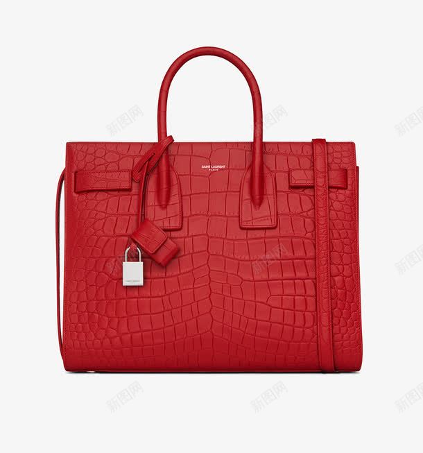 SaintLaurent红色锷鱼皮包包png免抠素材_新图网 https://ixintu.com SaintLaurent 包包 圣罗兰 女包 手包 手袋