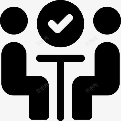 会议图标png_新图网 https://ixintu.com 会议 商人 商务 小组会议 粘人 讨论