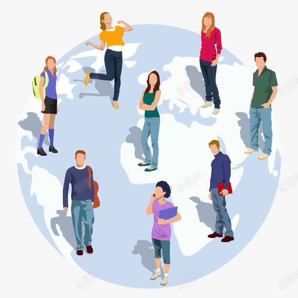 站在地球上的年轻人png免抠素材_新图网 https://ixintu.com 地球 地球上的年轻人 站在地球上的人 站在地球上的年轻人人