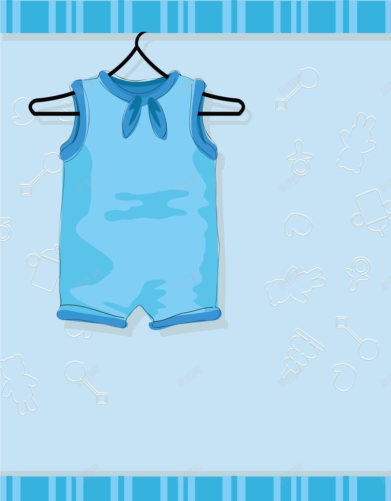 矢量卡通男童服装促销背景ai设计背景_新图网 https://ixintu.com 促销 儿童 卡通 婴儿 手绘 服装 母婴 海报 男童 矢量 背景 蓝色 销售 矢量图