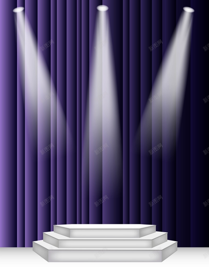 矢量紫色舞台梦幻背景ai设计背景_新图网 https://ixintu.com T台 婚礼 展台 梦幻 浪漫 灯光 矢量 紫色 背景 舞台 矢量图