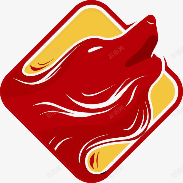 精美狼头矢量图图标ai_新图网 https://ixintu.com logo 头狼 狼 矢量图 精美 红色