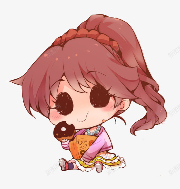 吃饼干的小女孩png免抠素材_新图网 https://ixintu.com 卡通 卡通饼干 可爱 吃饼干 小女孩 美味 美食