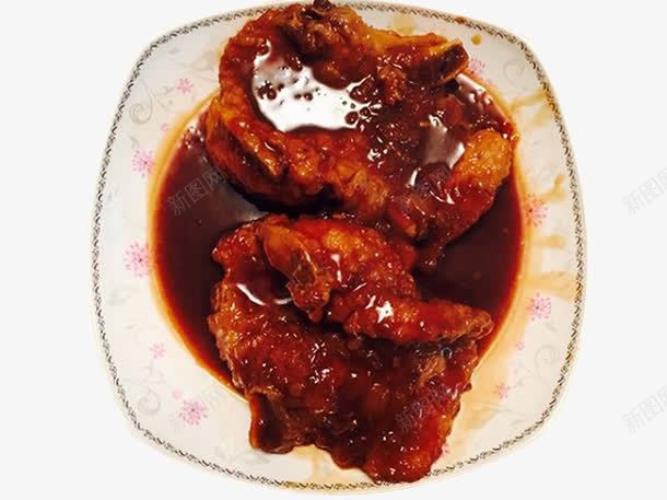 餐桌美味大块肉png免抠素材_新图网 https://ixintu.com 大块肉 大排面 汤面碗 美味汤面 营养汤面 酱汁肉 餐饮美食