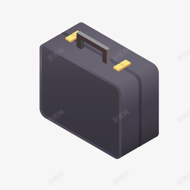 卡通黑色箱子矢量图ai免抠素材_新图网 https://ixintu.com 卡通箱子 密码箱 箱包 箱子 背景装饰 黑色箱子 矢量图