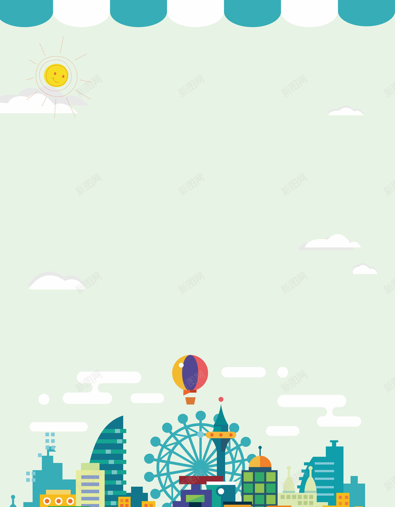 儿童节促销海报背景矢量图ai设计背景_新图网 https://ixintu.com 61 促销海报 儿童节海报 字体设计 童鞋童装 矢量图