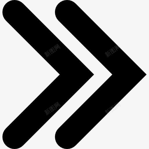 双角的箭头指向正确的图标png_新图网 https://ixintu.com 两 双 右 指点 方向 箭头 要点 角度