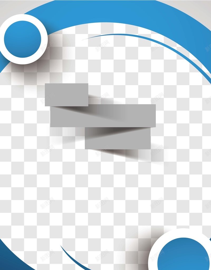 蓝色商务背景矢量图ai设计背景_新图网 https://ixintu.com 商务 商务严肃 圆形 白色 科幻 科技 蓝色 虚格 矢量图