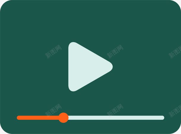 视频教程图标png_新图网 https://ixintu.com 图标 播放器 播放视频 视频播放 视频教程 进度条