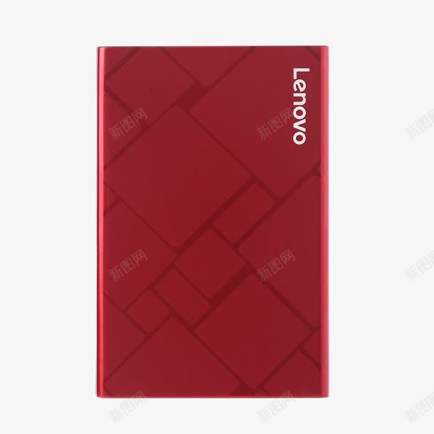联想红色移动硬盘png免抠素材_新图网 https://ixintu.com 产品实物 大容量硬盘 移动硬盘 红色 联想