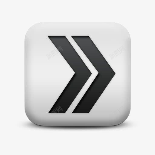 不光滑的白色的广场图标箭头双箭png_新图网 https://ixintu.com arrowhead arrows double icon matte right square white 不光滑的 双 图标 广场 正确的 白色的 箭头