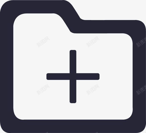 网盘新建文件夹图标png_新图网 https://ixintu.com 网盘新建文件夹