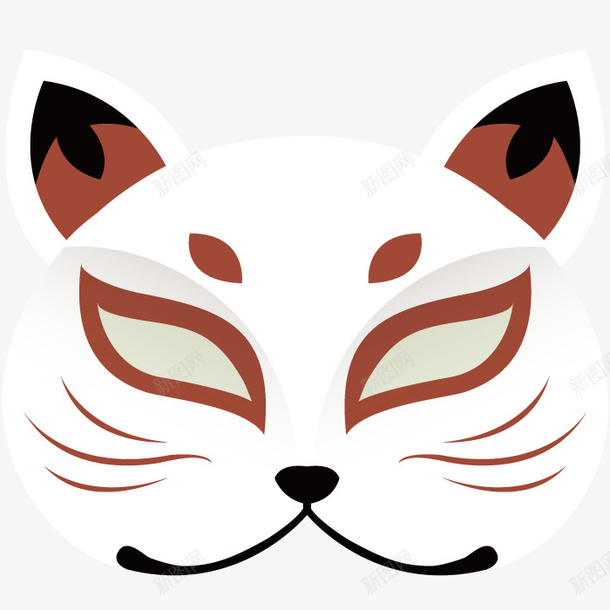 动物猫头png免抠素材_新图网 https://ixintu.com 图形 图案 形状 手绘 艺术 装饰