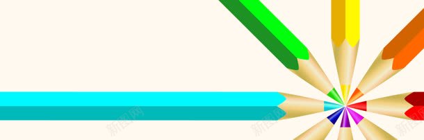 铅笔清新banner背景jpg设计背景_新图网 https://ixintu.com 铅笔背景