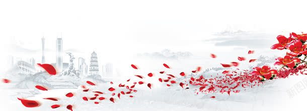 水墨花瓣背景海报jpg设计背景_新图网 https://ixintu.com 水墨 海报 背景 花瓣