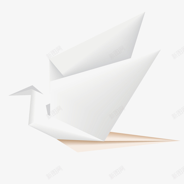 白鸽矢量图ai免抠素材_新图网 https://ixintu.com DIY PNG免抠图下载 儿童 动物 叠纸 手工 矢量图