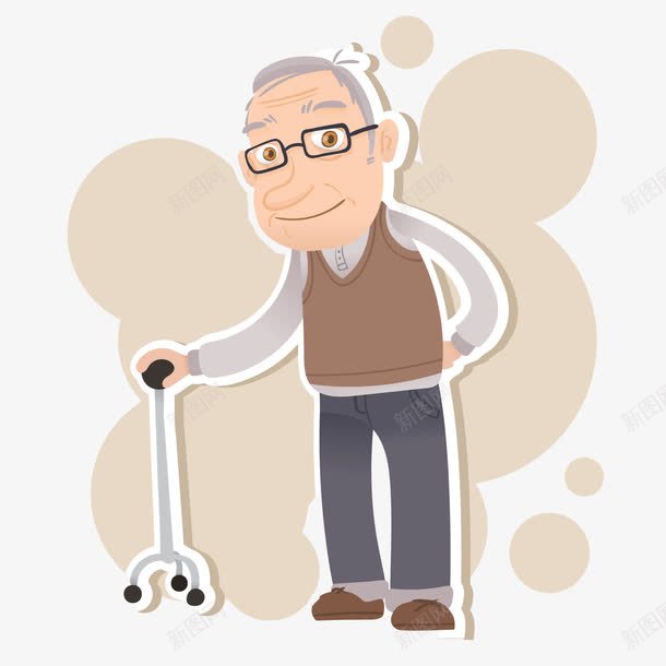 微笑的老爷爷png免抠素材_新图网 https://ixintu.com 微笑 慈祥的爷爷 老爷爷 装饰