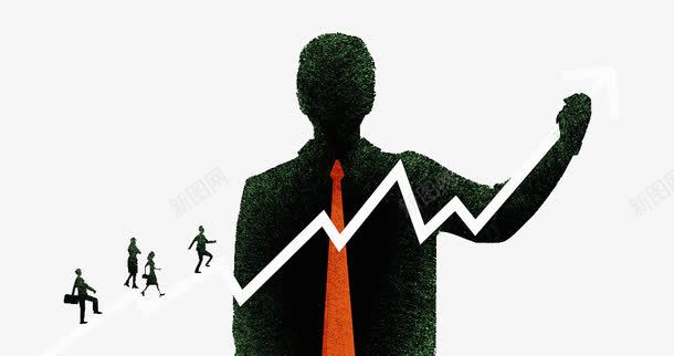 商务插图手画箭头指示业绩方向png免抠素材_新图网 https://ixintu.com 业绩方向 人物指示 商务人物 商务插图 手画 手绘 指示 箭头