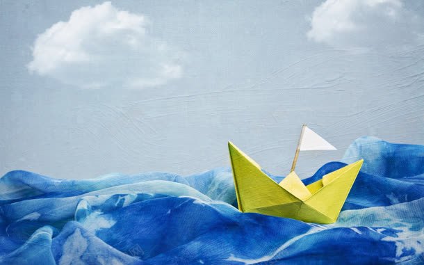 卡通海上纸船海报背景jpg设计背景_新图网 https://ixintu.com 卡通 海上 海报 纸船 背景