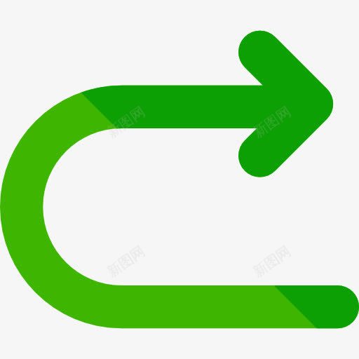 把图标png_新图网 https://ixintu.com 多媒体选项 左拐 方向 箭头 转向