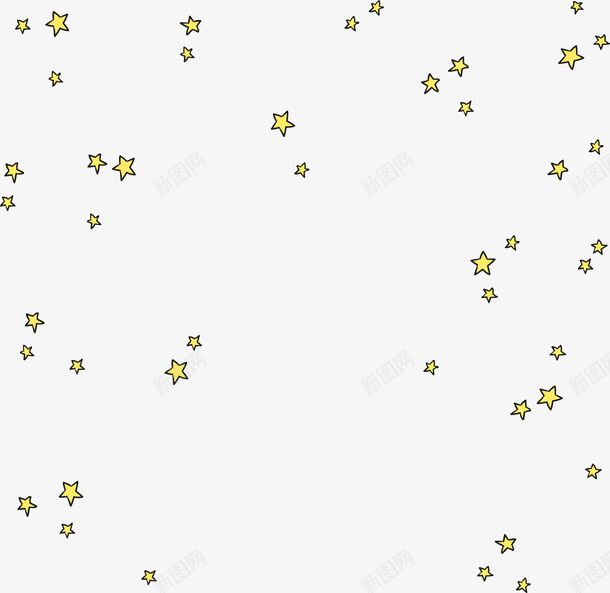 黄色漂浮星星雪花png免抠素材_新图网 https://ixintu.com 五角星 星星 漂浮星星 节庆星星 飞扬星星 黄色雪花