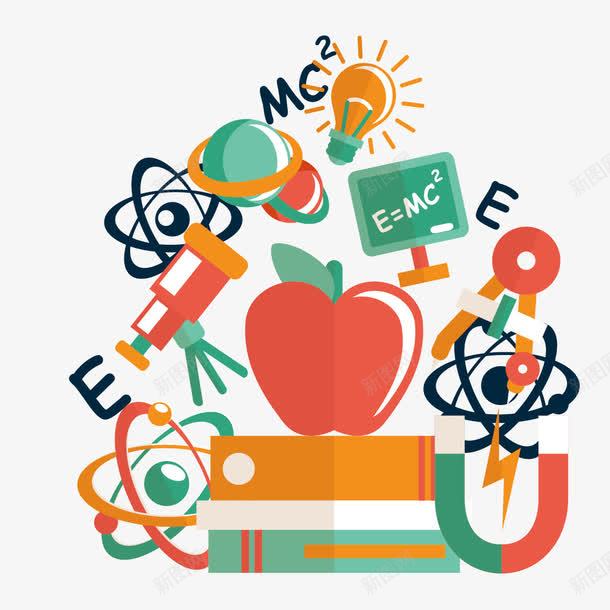 扁平物理学png免抠素材_新图网 https://ixintu.com 扁平 物理学 科学