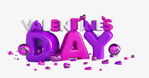 情人节png免抠素材_新图网 https://ixintu.com VALENTINESDAY 字体 巧克力 浪漫 紫色