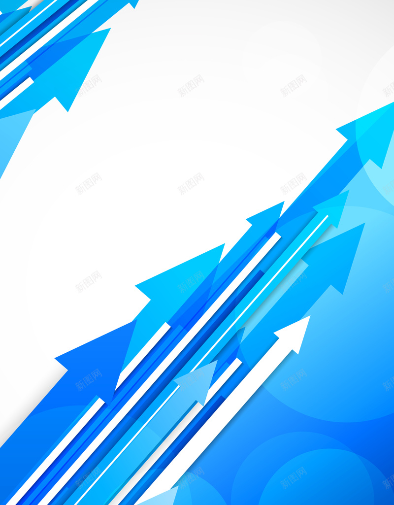 蓝色扁平化箭头矢量海报ai设计背景_新图网 https://ixintu.com 商务 扁平化 矢量 科幻 科技 箭头 蓝色 矢量图