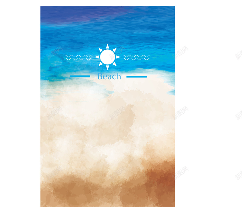 盛夏海边沙滩矢量图ai设计背景_新图网 https://ixintu.com 卡通 夏天 手绘 沙滩 海边 游泳开心 白色 童趣 矢量图