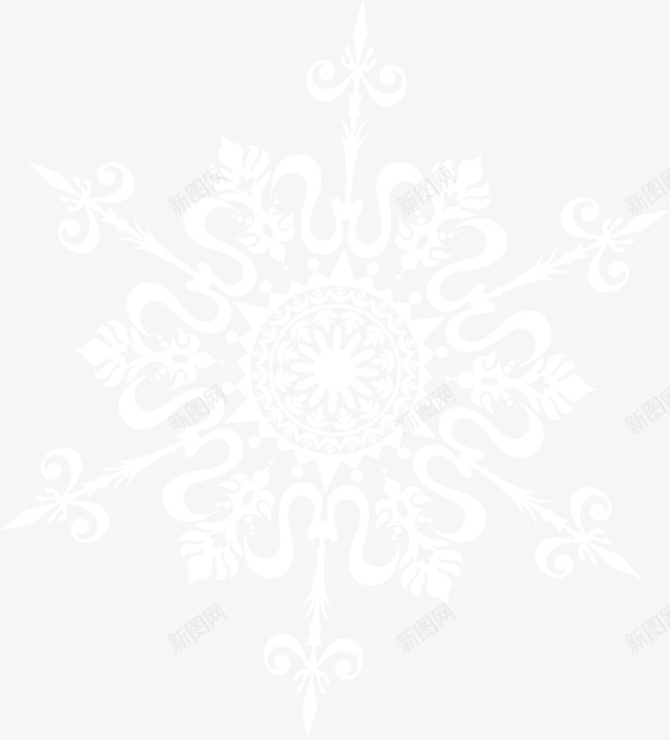 小清新白色雪花png免抠素材_新图网 https://ixintu.com 唯美雪花 小清新雪花 水彩 白色雪花 简约雪花 飘落