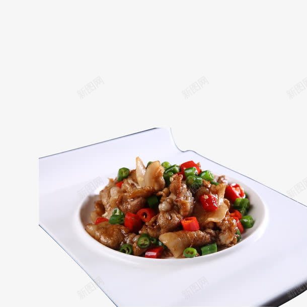 杭椒炒肉png免抠素材_新图网 https://ixintu.com 五花肉 杭椒 红椒 绿椒