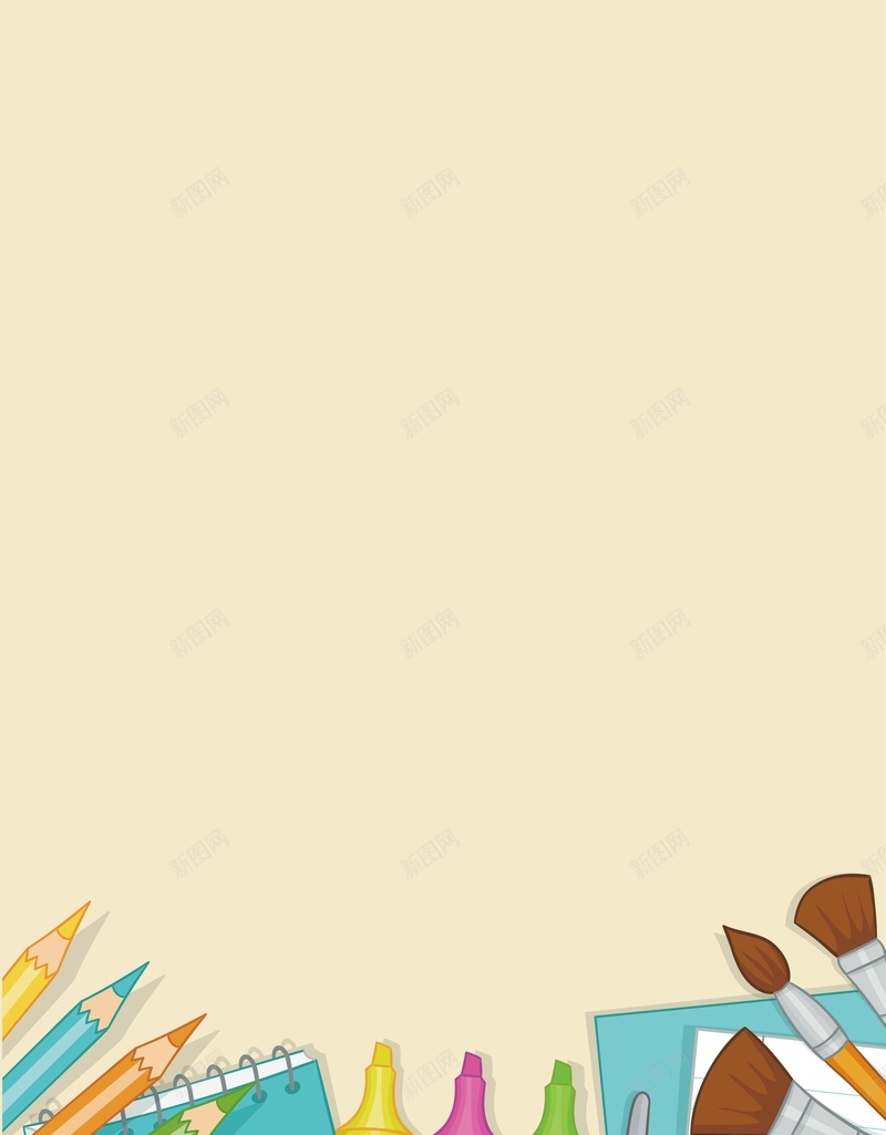 彩色水彩笔背景矢量图ai设计背景_新图网 https://ixintu.com AI 卡通 欣喜 水彩笔 海报 淡色 矢量素材 背景 高清背景设计图 矢量图