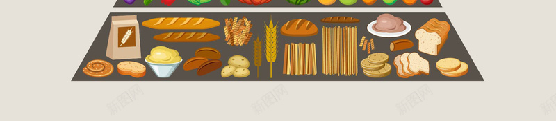 几何金字塔饮食文化海报矢量背景ai设计背景_新图网 https://ixintu.com 健康 养生 几何 文化 海报矢量 背景 蔬菜蛋奶 金字塔 饮食 矢量图