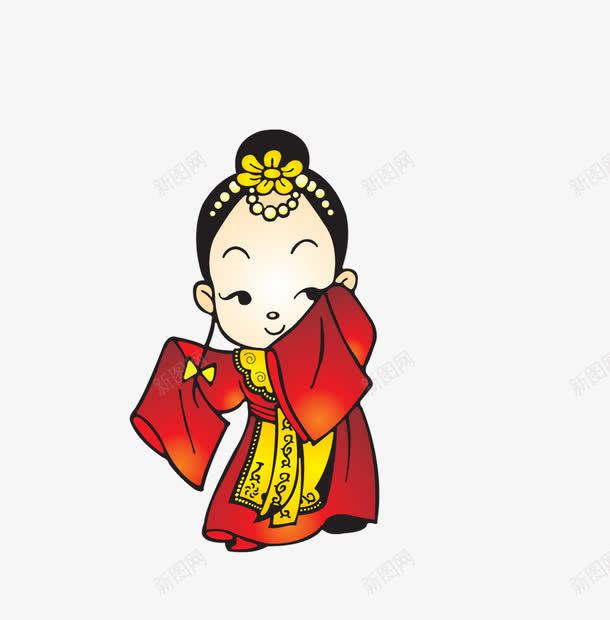 古代卡通人物png免抠素材_新图网 https://ixintu.com 古代卡通人物 歌舞 美女