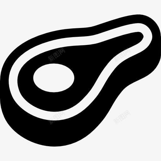 肉切片轮廓图标png_新图网 https://ixintu.com 肉切片 肉的影子 肉的身影 食品